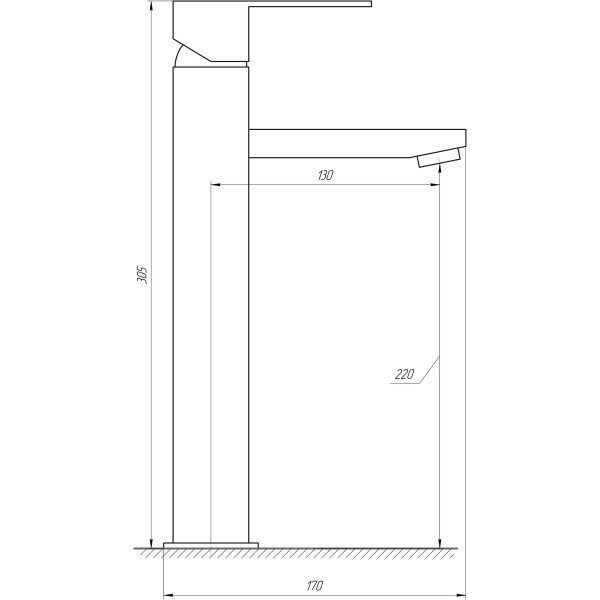 Змішувач для умивальника Globus Lux SICILIA SBQ-201-BB