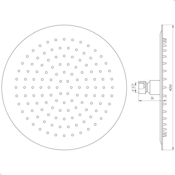 Душова лійка Globus Lux ST-0250-R-BB
