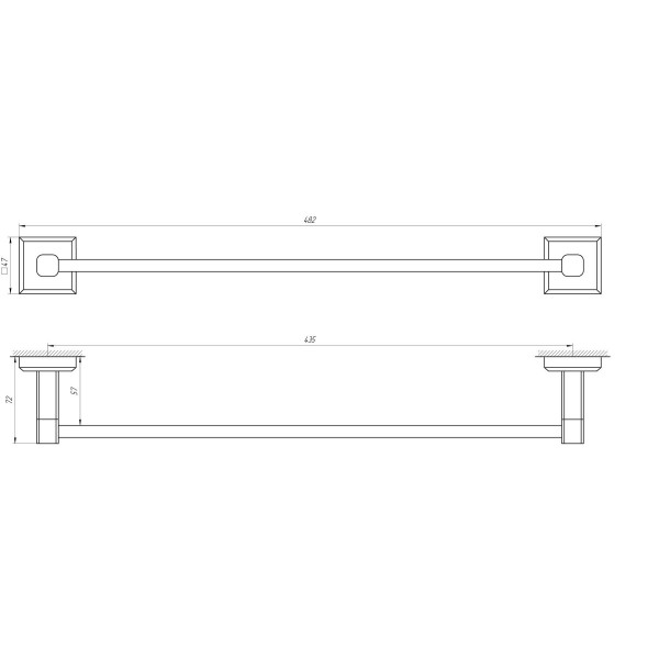 Держатель полотенец TOPAZ TKB 9912/45