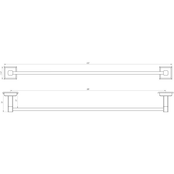 Держатель полотенец TOPAZ TKB 9912/60