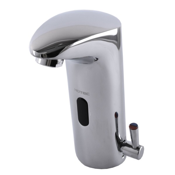 Смеситель сенсорный для умывальника HOTEC 19.114 DC/AC Hot/Cold с трансформатором