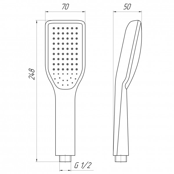Душевая лейка Globus Lux SH651-P