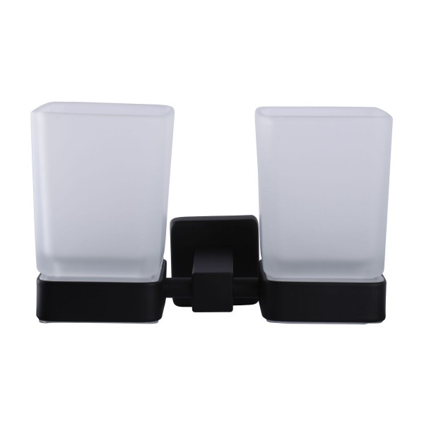 Стакан двойной Globus Lux BQ9428 черный матовый SUS304