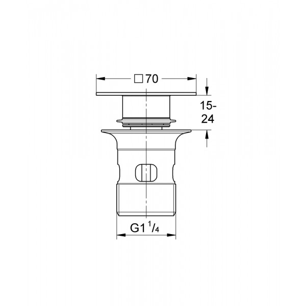 Нажимний донний клапан для раковини Grohe (40565000) Нажимний донний клапан для раковини Grohe (40565000)