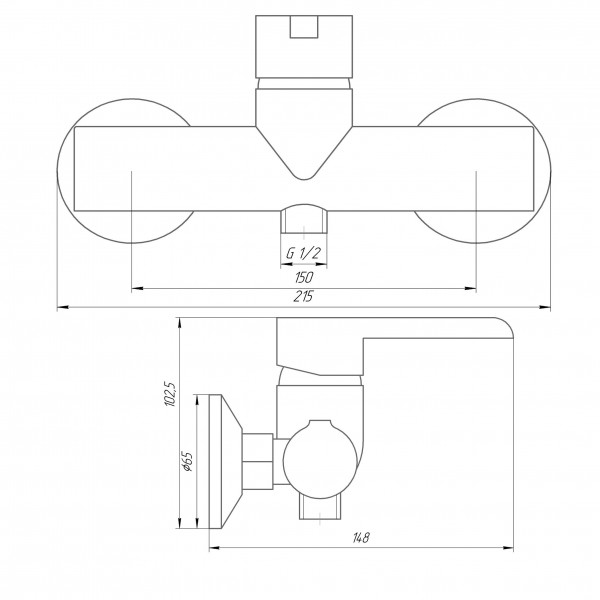 Змішувач для душу DOMINO PRESTIGE  DPS-105
