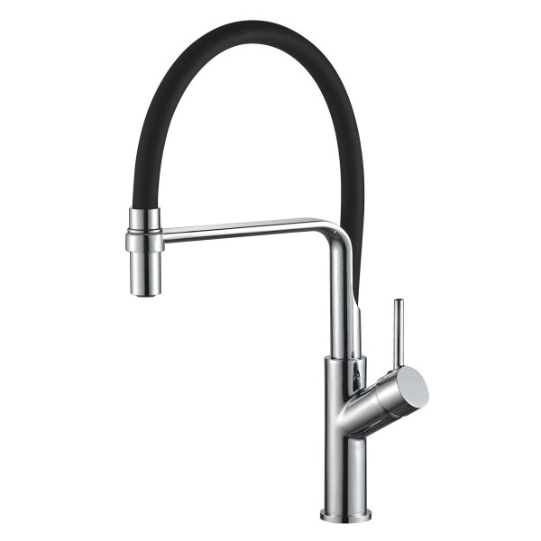 Змішувач для кухні з гнучким виливом одноважільний Globus Lux 000022943