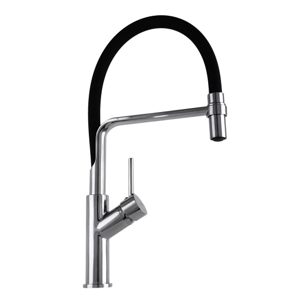 Змішувач для кухні з гнучким виливом одноважільний Globus Lux 000022943
