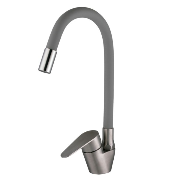 Смеситель для кухни с гибким изливом однорычажный Globus Lux 000023003