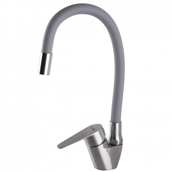 Смеситель для кухни с гибким изливом однорычажный Globus Lux 000023003