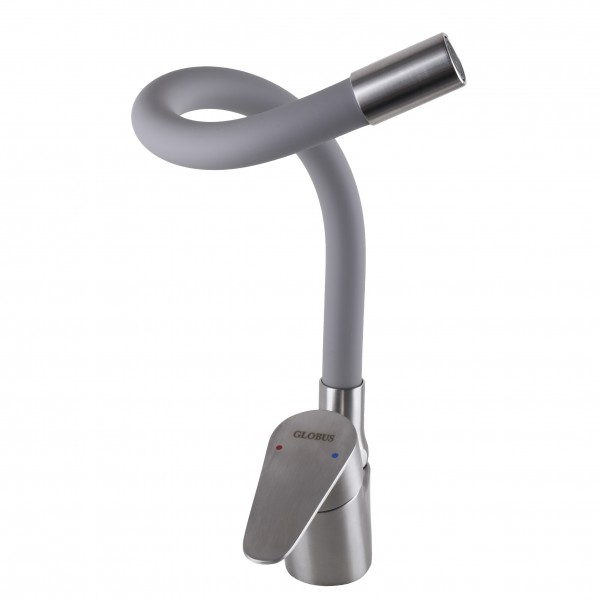 Смеситель для кухни с гибким изливом однорычажный Globus Lux 000023003