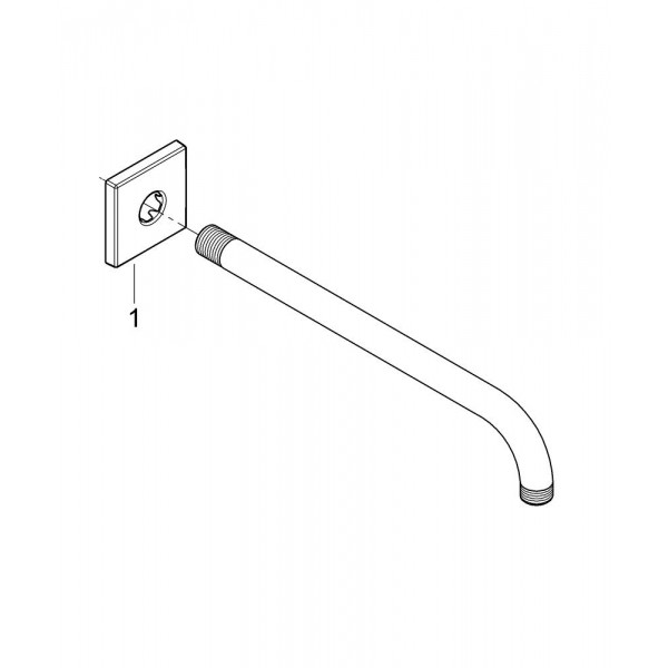 Душевой кронштейн 286 мм Rainshower (27488000) Душевой кронштейн 286 мм Rainshower (27488000)