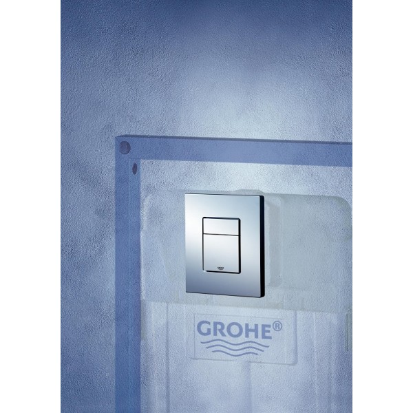 Кнопка зливу для інсталяції глянцева хром прямокутна Grohe Skate Cosmopolitan 38732000