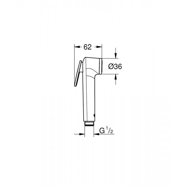 Лейка для гигиенического душа Grohe Vitalio 26351000
