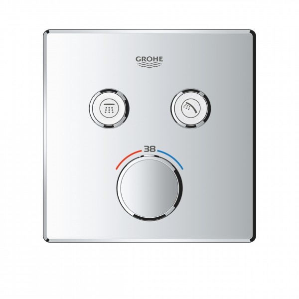 Змішувач для душу прихованого монтажу на 2 виходи Grohe Grohtherm SmartControl 29124000