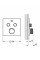 Змішувач для душу прихованого монтажу на 2 виходи Grohe Grohtherm SmartControl 29124000
