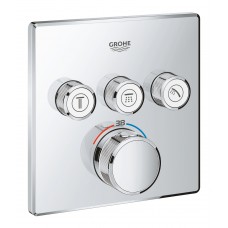 Змішувач для душу термостатичний прихованого монтажу на 3 виходи Grohe Grohtherm SmartControl 29126000