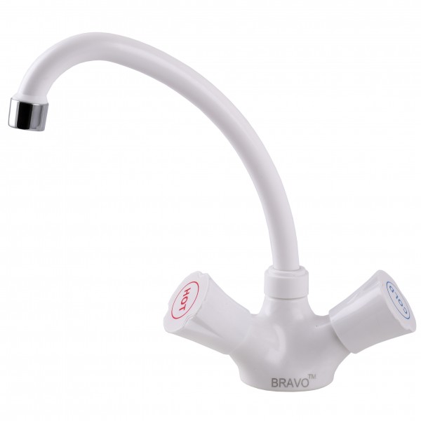 Змішувач для кухні BRAVO B2-00-203 термостійкий ABS пластик Двовентильний Поворотний