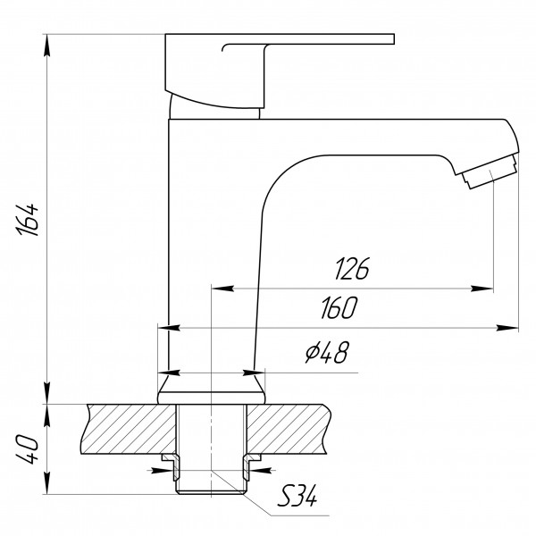 Смеситель для умывальника DOMINO ALICANTE DAA-401