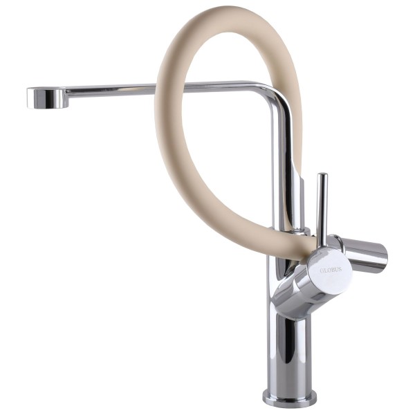 Смеситель для кухни с гибким изливом однорычажный Globus Lux 000024664