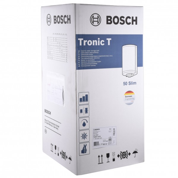 Водонагреватель Bosch Tronic 2000 TR 2000 T 50 SB / 50л, 1500W, Slim