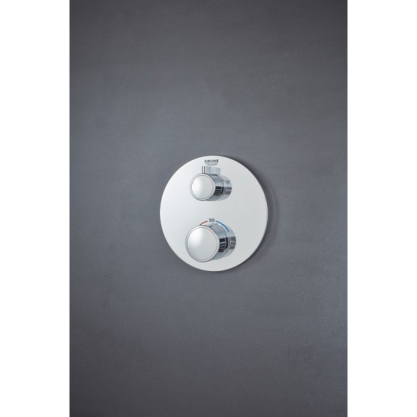 Змішувач для душу термостатичний прихованого монтажу на 2 виходи Grohe Grohtherm 24076000 Змішувач для душу термостатичний прихованого монтажу на 2 виходи Grohe Grohtherm 24076000