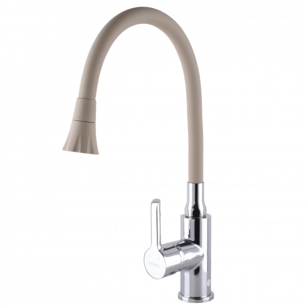 Змішувач для кухні з гнучким виливом одноважільний DOMINO 000025206