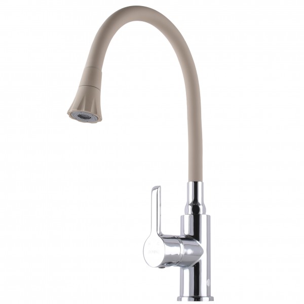 Змішувач для кухні з гнучким виливом одноважільний DOMINO 000025206