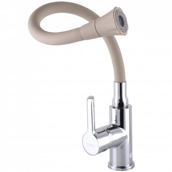 Змішувач для кухні з гнучким виливом одноважільний DOMINO 000025206