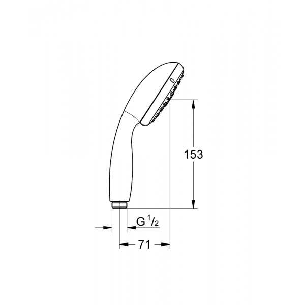 Ручная лейка для душа Grohe Tempesta 28419002 хром
