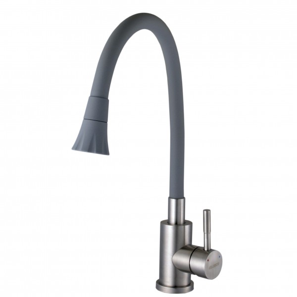 Змішувач для кухні з гнучким виливом одноважільний Globus Lux 000025226