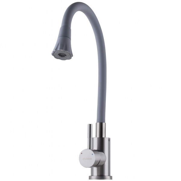 Змішувач для кухні з гнучким виливом одноважільний Globus Lux 000025226