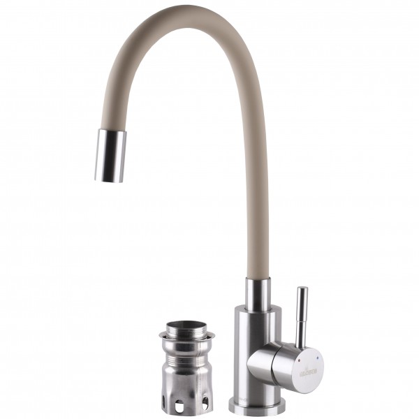 Смеситель для кухни с гибким изливом однорычажный Globus Lux 000025314