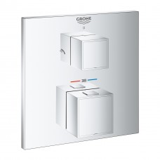 Змішувач для душу термостатичний прихованого монтажу на 2 виходи Grohe Grohtherm Cube 24154000