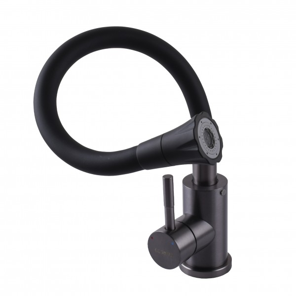 Змішувач для кухні з гнучким виливом одноважільний Globus Lux 000026595