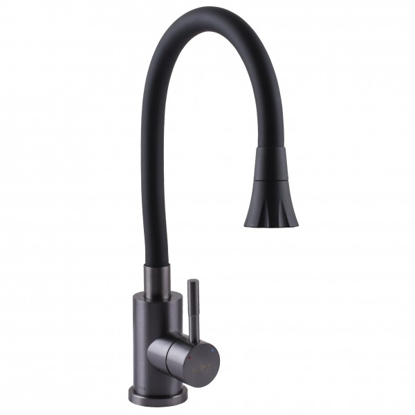Змішувач для кухні з гнучким виливом одноважільний Globus Lux 000026595