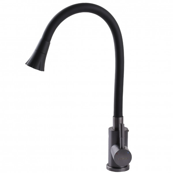 Змішувач для кухні з гнучким виливом одноважільний Globus Lux 000026595