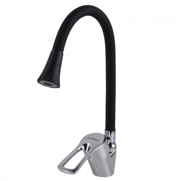 Смеситель для кухни Domino SIRIUS DSV-203SA-B01 Однорычажный Гибкий