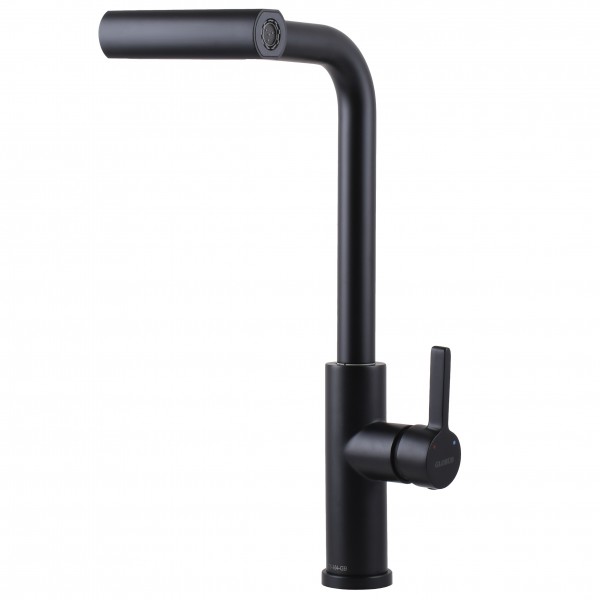 Смеситель для кухни Globus Lux ALPEN SBT1-2044-BB Однорычажный Поворотный