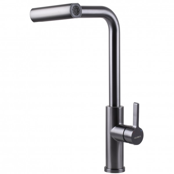 Змішувач для кухні Globus Lux ALPEN SBT1-2044-GP Одноважільний Поворотний