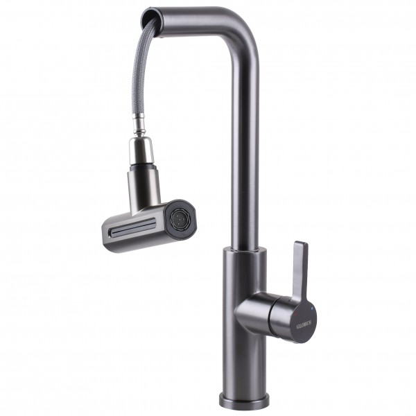 Змішувач для кухні Globus Lux ALPEN SBT1-2044-GP Одноважільний Поворотний