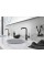 Змішувач для раковини чорний графіт одноважільний Grohe Essence 32628AL1