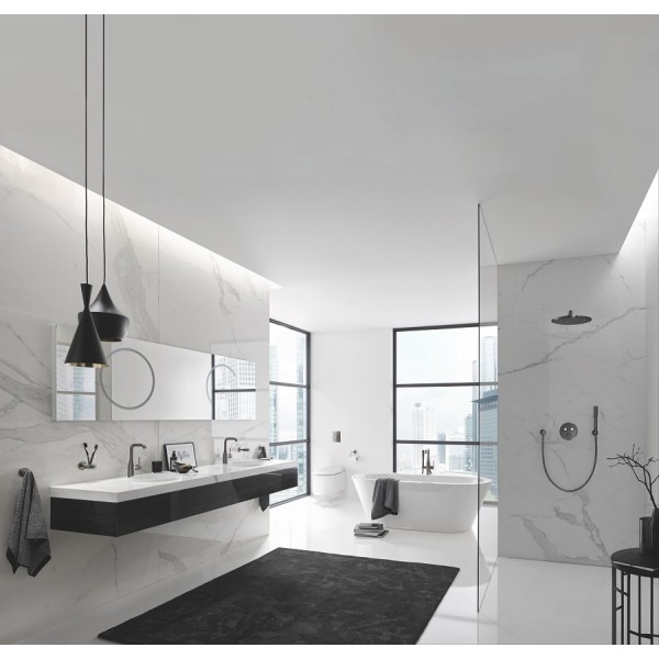 Змішувач для раковини чорний графіт одноважільний Grohe Essence 32628AL1