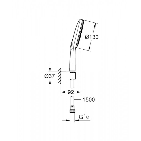 Душовий гарнітур Grohe Rainshower Smartactive 26581000 Душовий гарнітур Grohe Rainshower Smartactive 26581000