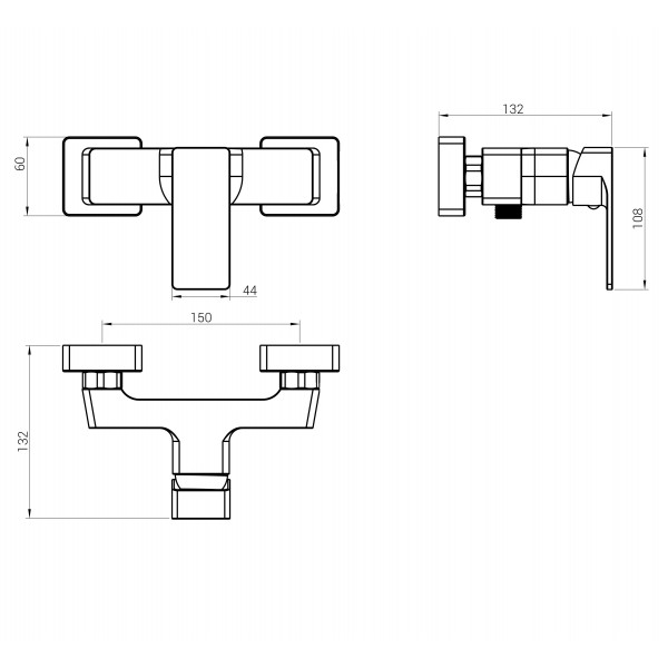 Смеситель для душа DOMINO Dionis DDD-105N