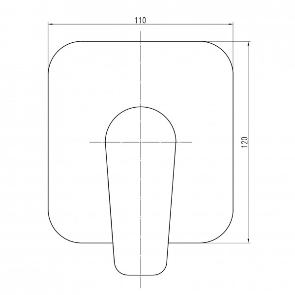 Змішувач для душу вбудований TOPAZ CAPRI TCA-15705-H43