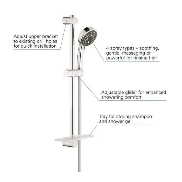 Душова штанга Grohe Vitalio Comfort 26098000