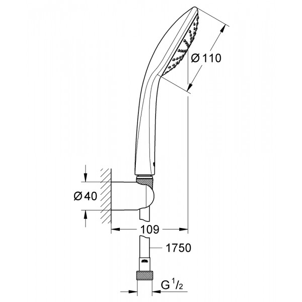 Душовий гарнітур Grohe Vitalio Joy 27324000