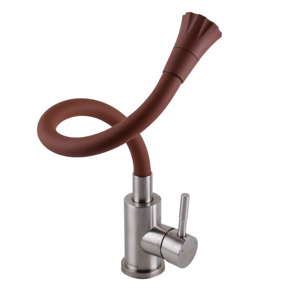 Змішувач для кухні Globus Lux Alpen SBT1-203SA-R10 Одноважільний Гнучкий