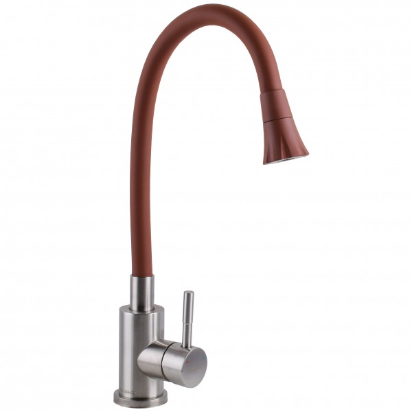 Змішувач для кухні Globus Lux Alpen SBT1-203SA-R10 Одноважільний Гнучкий