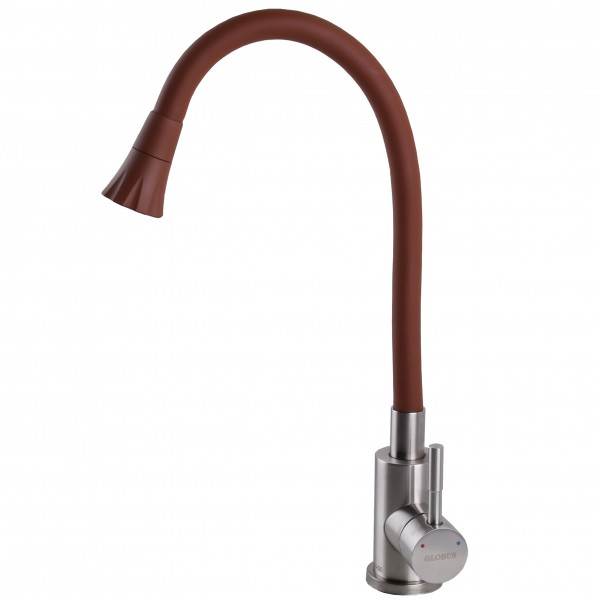 Змішувач для кухні Globus Lux Alpen SBT1-203SA-R10 Одноважільний Гнучкий